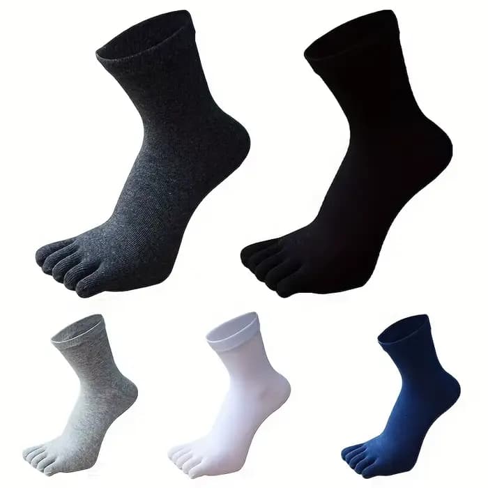 5 paires de chaussettes à cinq doigts pour hommes