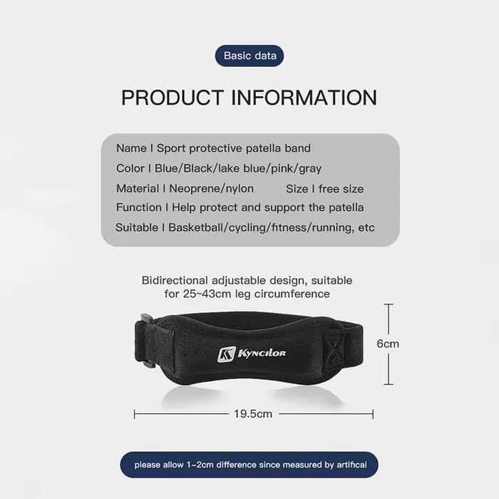 Genouillères de sport en silicone réglables