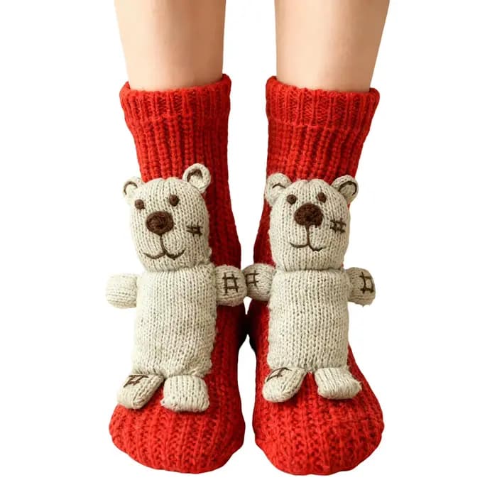 Chaussettes tricotées 3D avec différents animaux