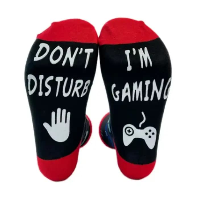2 paires/ne pas déranger jeu chaussettes drôles pour hommes femmes adolescents garçons-pères de pâques anniversaire