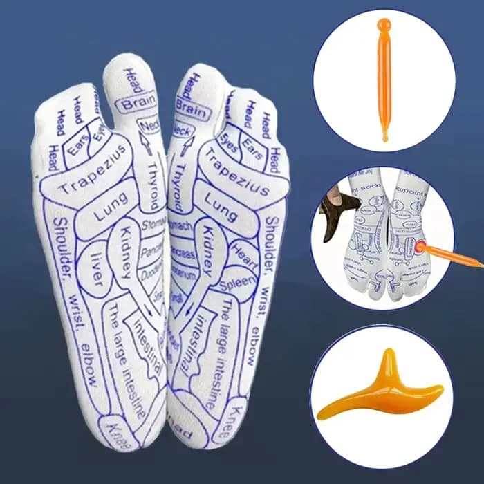 Massage des pieds chaussettes d'acupression