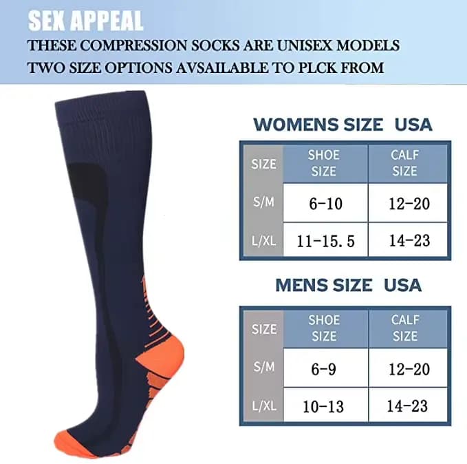 3 paires de chaussettes de Compression pour hommes et femmes, chaussettes de Sport de course, Crossfit gradué, entraînement, course à pied, récupération, cyclisme en plein air