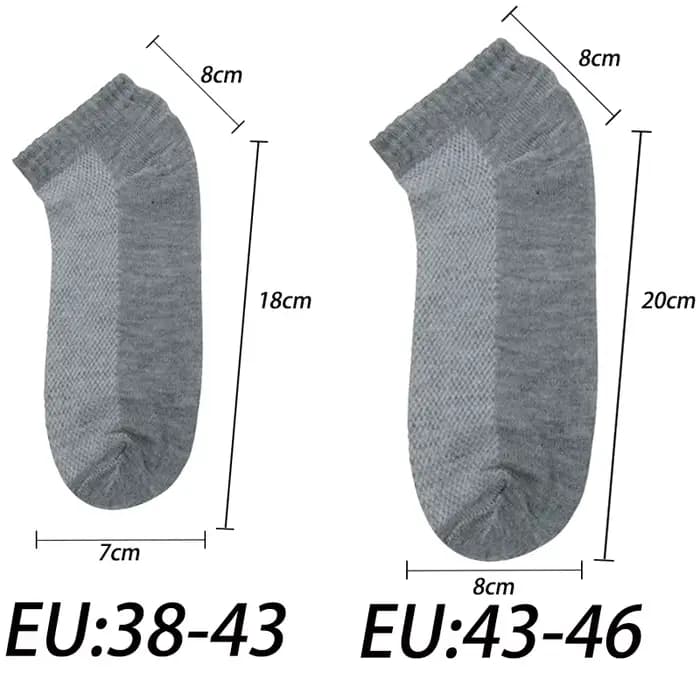 Chaussettes en maille respirante pour hommes