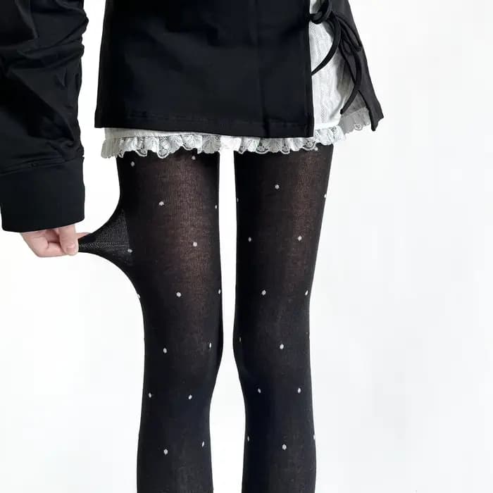 Collants à pois pour femmes