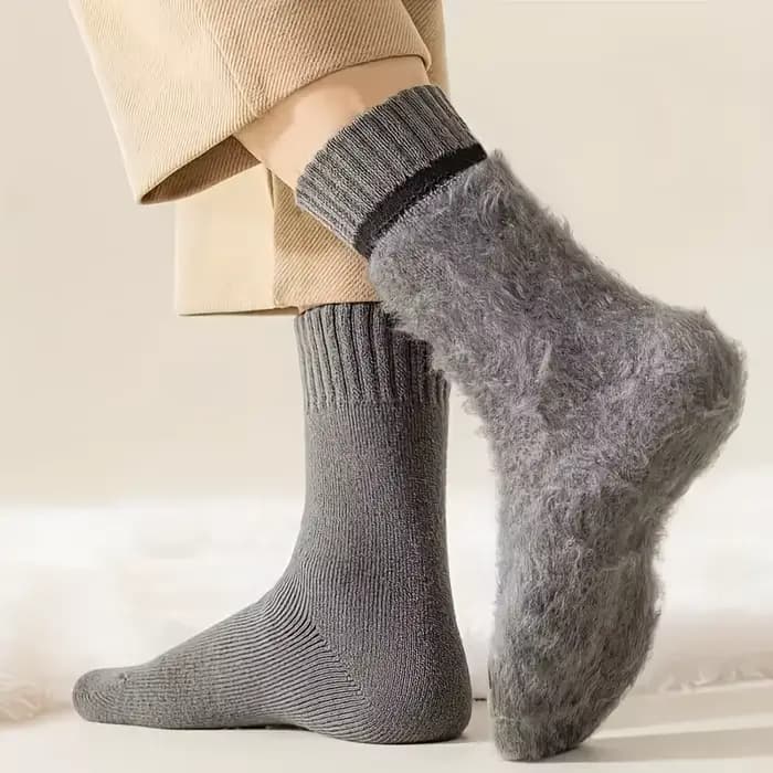 Chaussettes de neige en velours d'hiver pour hommes