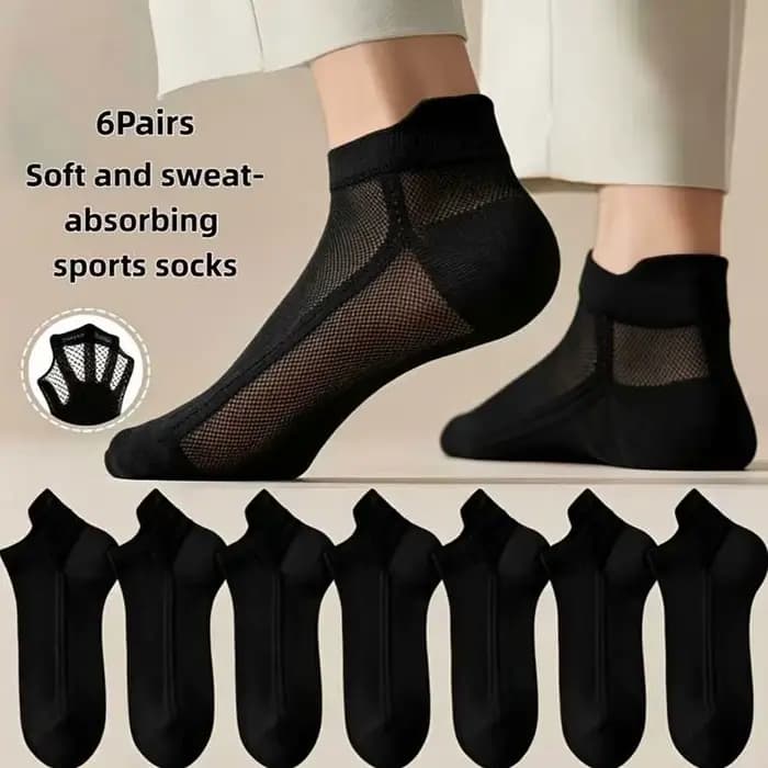 6 paires de chaussettes fines pour le printemps
