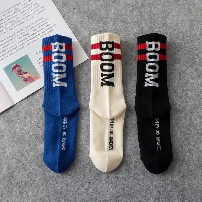 Tide marque chaussettes mâle lettre BOOM Tube