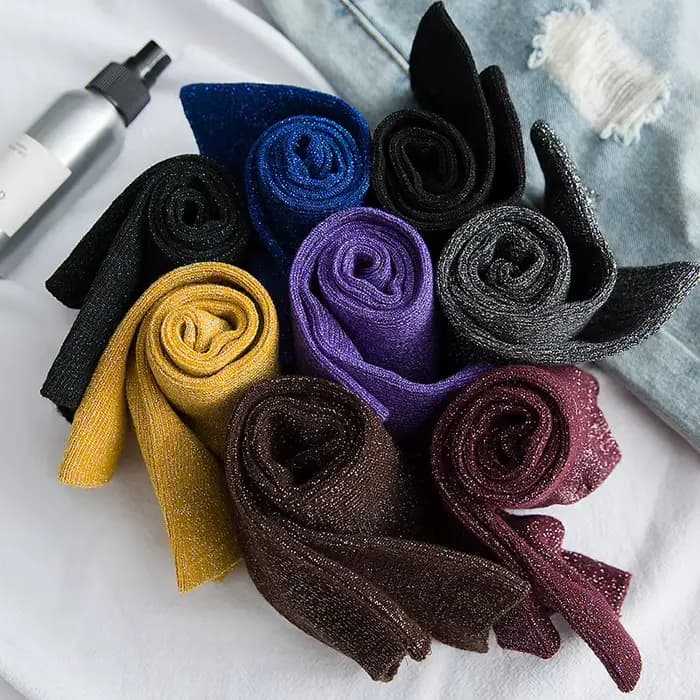 Chaussettes scintillantes pour femmes