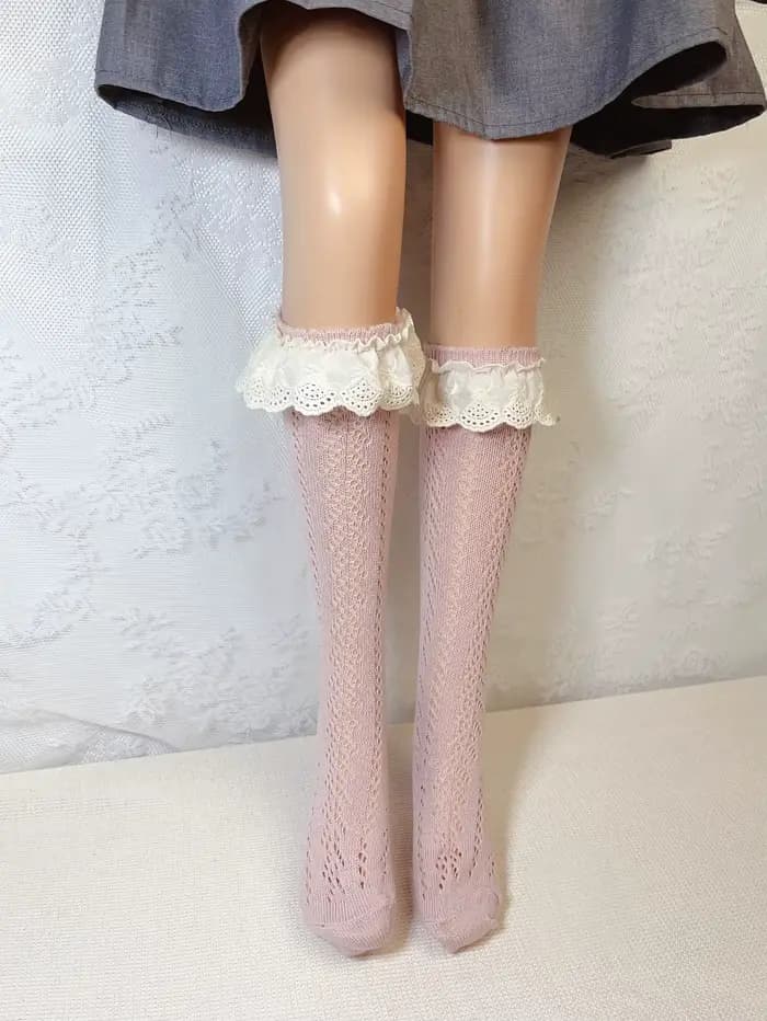 Chaussettes hautes pour bébés filles