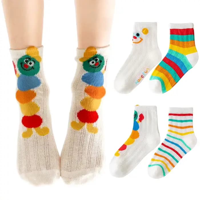 Chaussettes tube en maille pour enfants