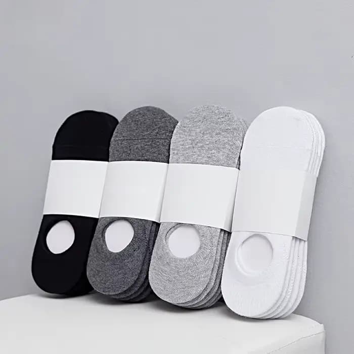 Chaussettes invisibles en coton pour hommes