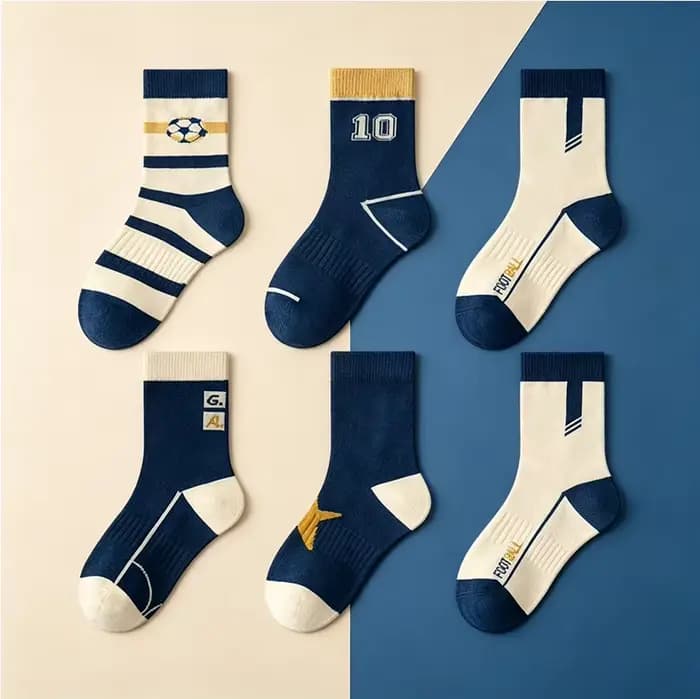5 paires de chaussettes pour enfants garçons