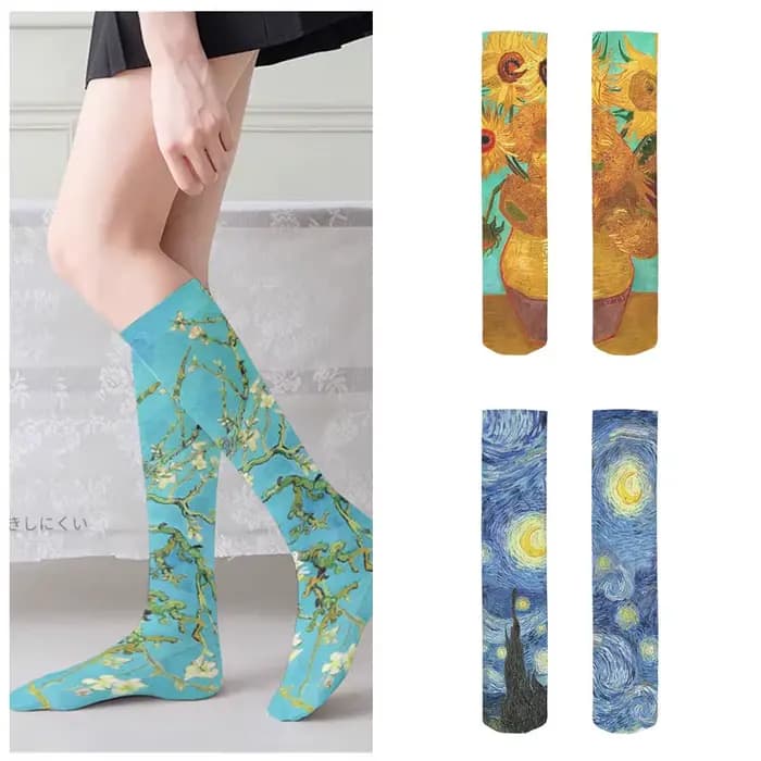 Van Gogh – bas de tournesol pour femmes