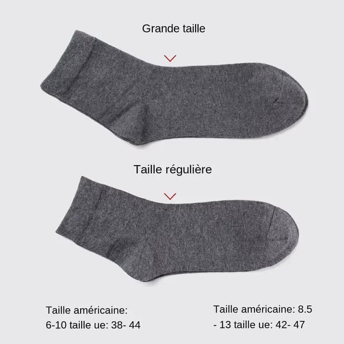 Chaussettes en coton mélangé pour hommes