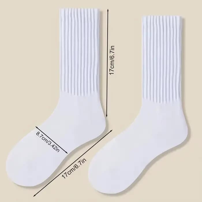 6 paires de chaussettes mi-mollet pour femmes