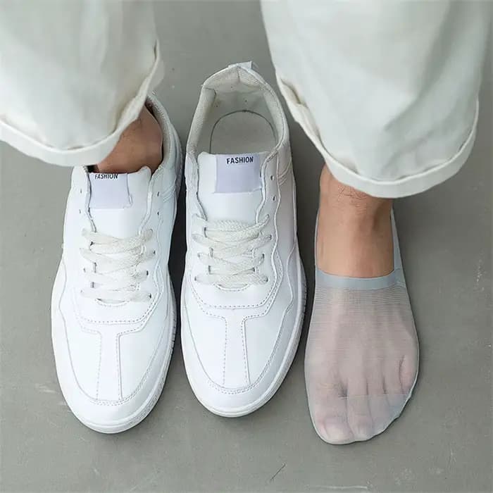 Chaussettes en peau transparente pour hommes