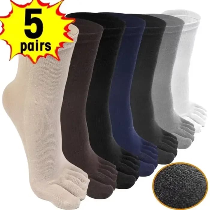 Chaussettes longues à orteils pour hommes