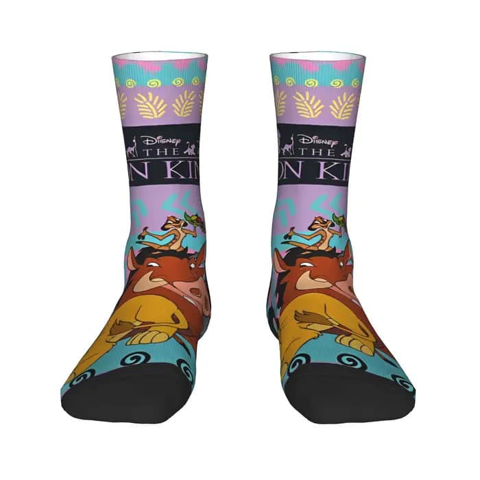 Roi Lion Simba Nala Timon Pumbaa Zazu Rafiki bas hommes chaussettes doux Vintage chaussettes printemps escalade Slip graphique chaussettes cadeau