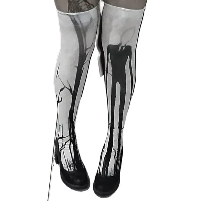 Chaussettes longues Y2k blanches sexy