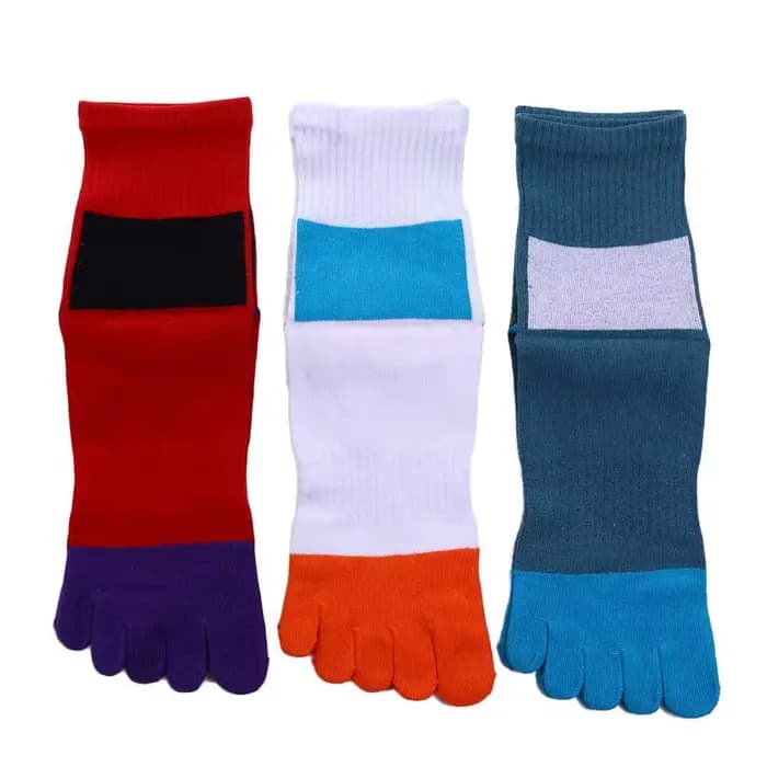 1 paires de chaussettes de Sport en coton biologique avec orteils EU 38-44