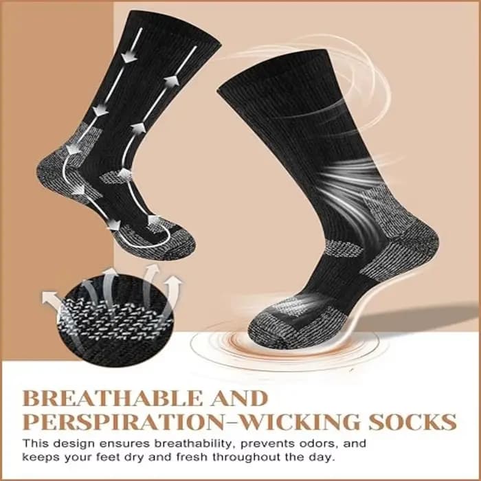 Chaussettes thermiques en laine mérinos