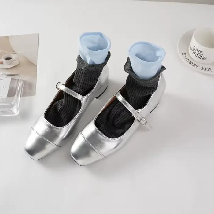 Chaussettes Simples en Coton pour Femme