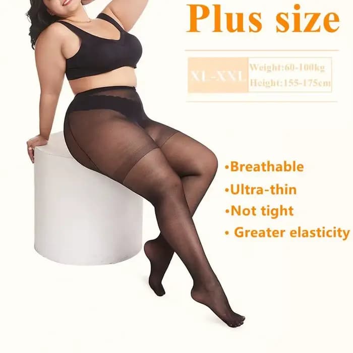 Collants noirs transparents
