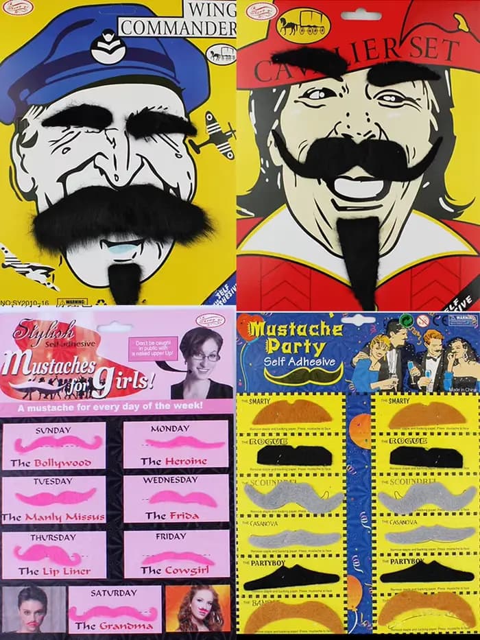 Femmes moustache drôle vieil homme noir barbe blanche Cosplay Anime Halloween fête Costumes accessoires hommes barbiche Performance accessoires