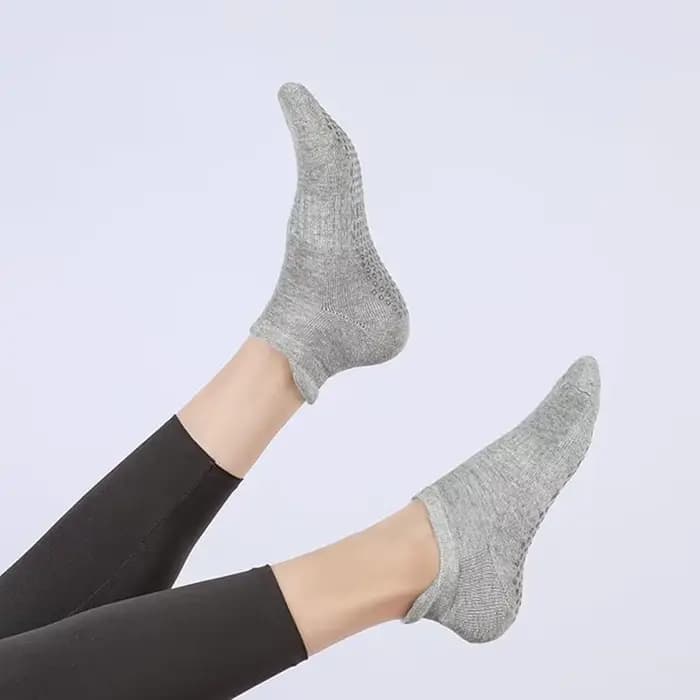 1 paire de chaussettes de Pilates à double grip antidérapant pour le yoga et le sport