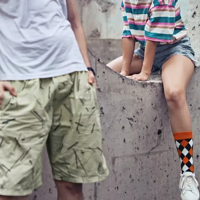 Chaussettes colorées pour hommes