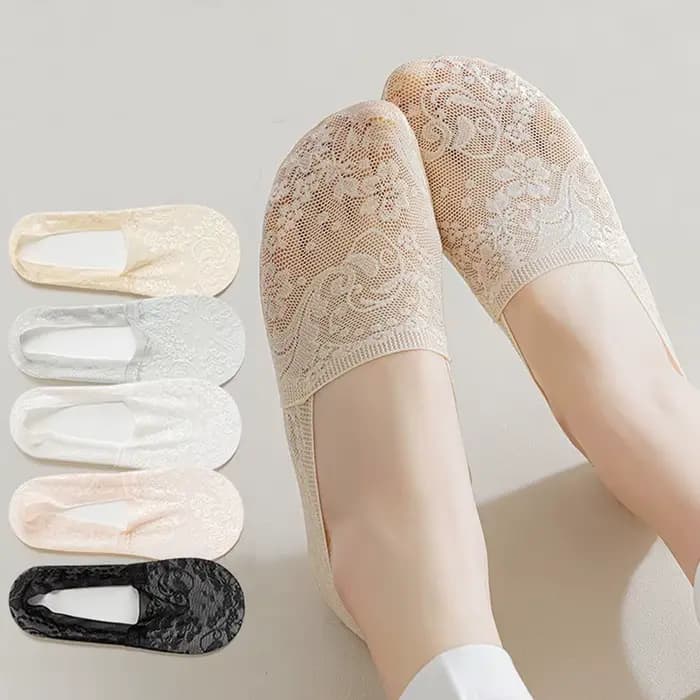 Chaussettes Bateau en Dentelle pour Femme