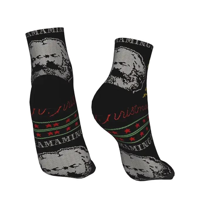 Karl Marx je rêve d'un rouge chaussettes de noël imprimer gothique