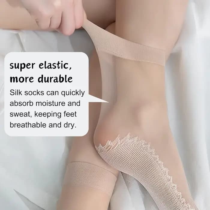 10 paires de chaussettes en nylon pour femmes