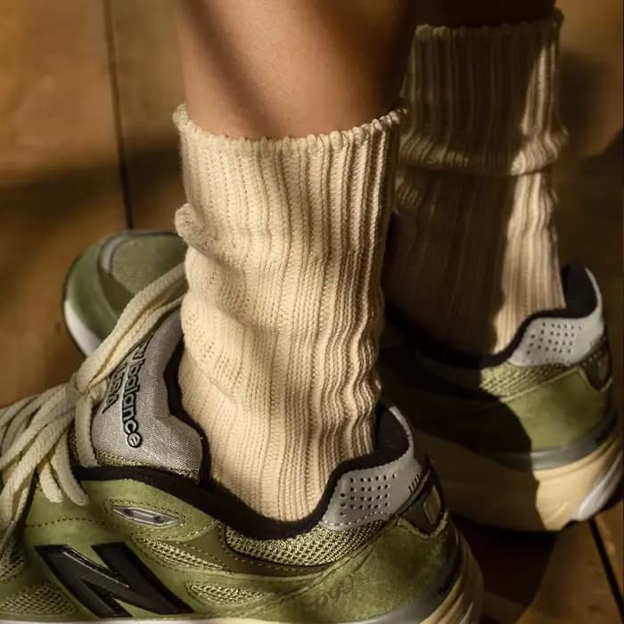 Chaussettes rétro blanches pour hommes