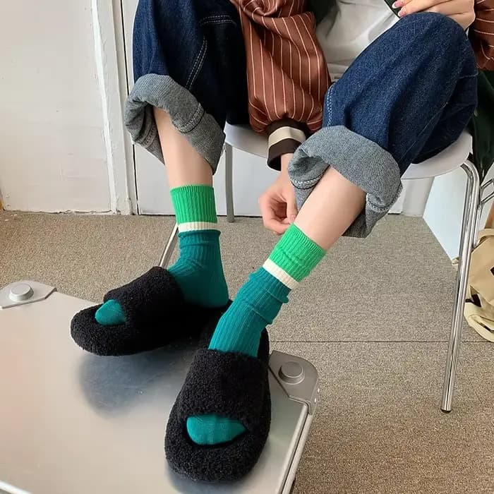 Chaussettes empilées montantes pour femmes