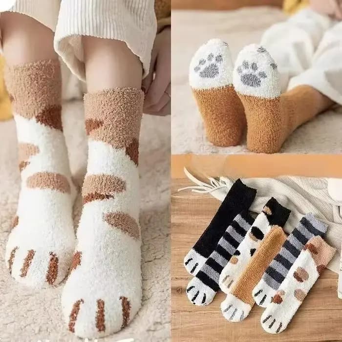 Chaussettes floues pour femmes hiver chaud doux confortable moelleux microfibre maison pantoufle de couchage
