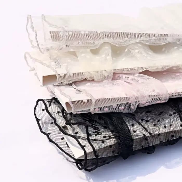 Chaussettes résille brillantes transparentes