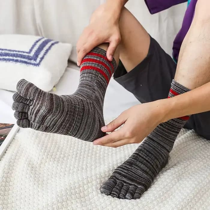 Chaussettes courtes à cinq doigts pour hommes