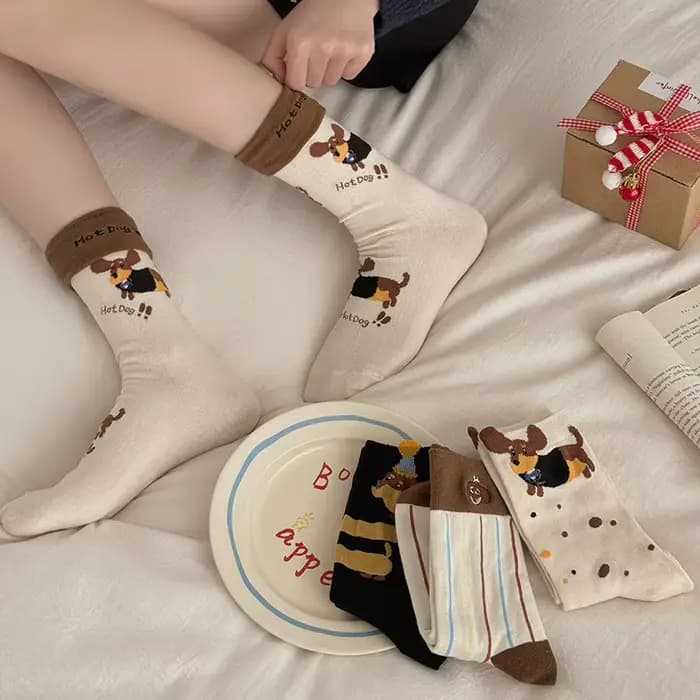 4 paires de chaussettes pour femmes