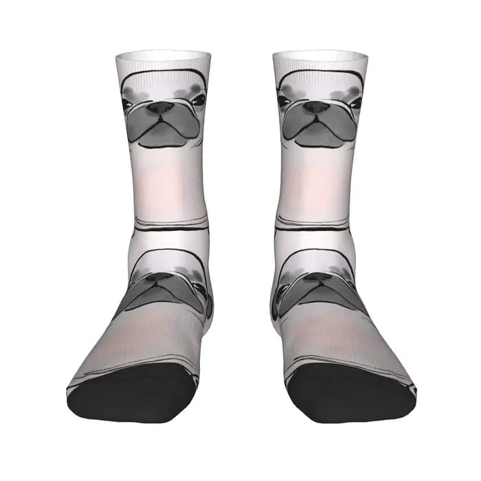 Mon ventre Pibble chaussettes mode bas automne antidérapant femmes hommes