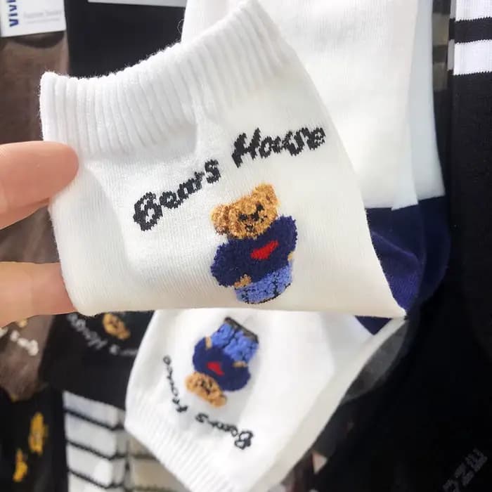 Chaussettes mignonnes en coton pour femmes