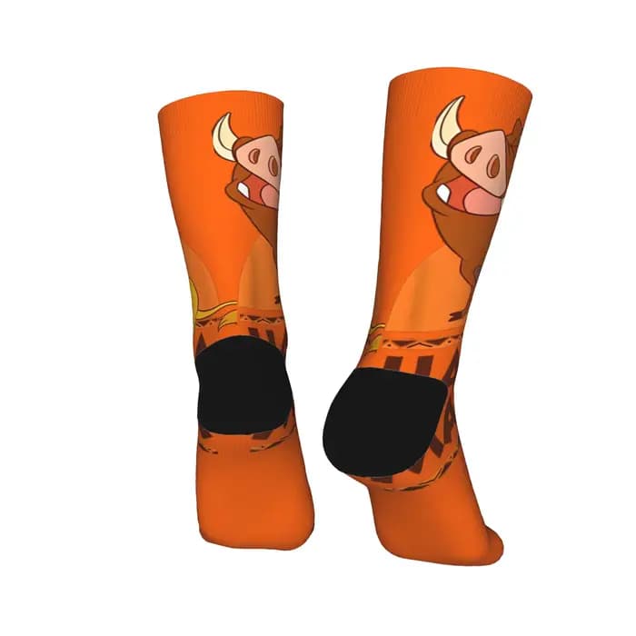 Le roi Lion Hakuna Matata Simba Timon Pumbaa chaussettes bas drôle hommes