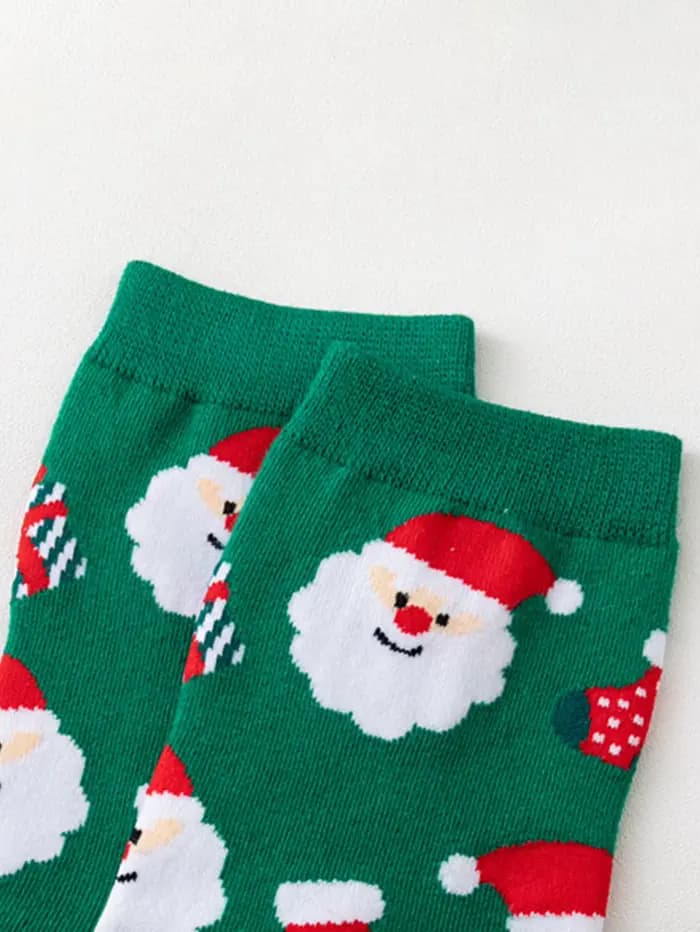 4 paires de chaussettes de noël femme drôle père
