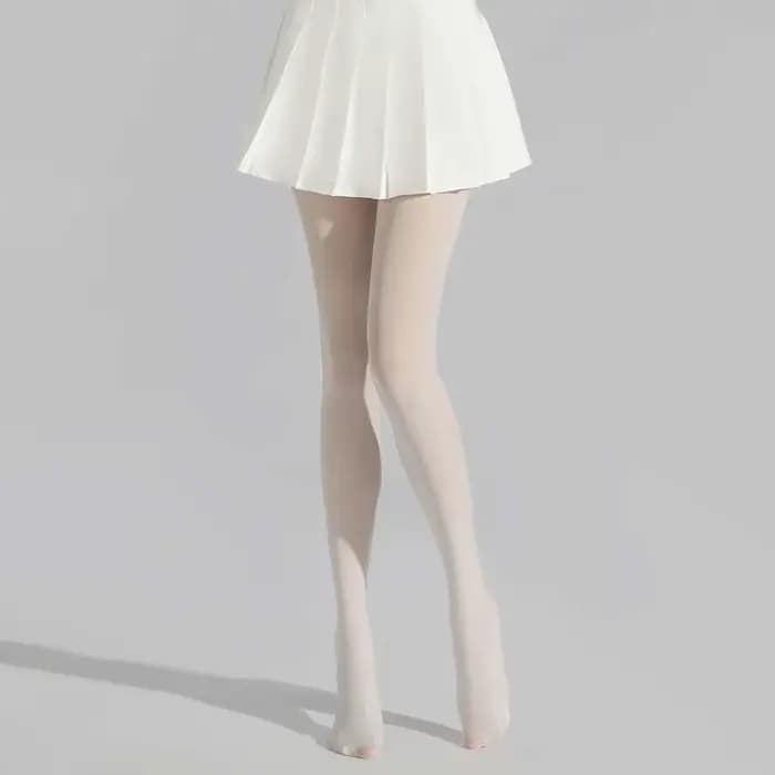 1 paire de collants blancs pour femmes
