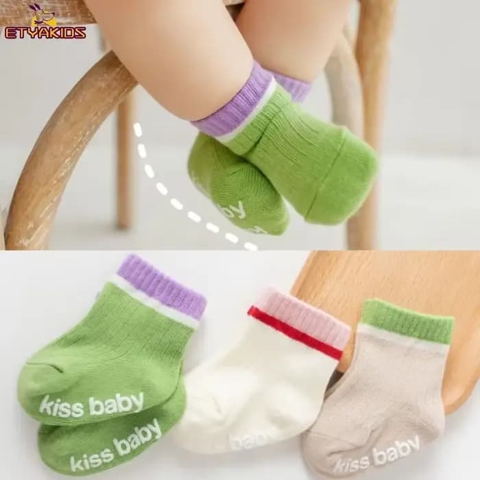 Chaussettes courtes en coton pour nouveau-né