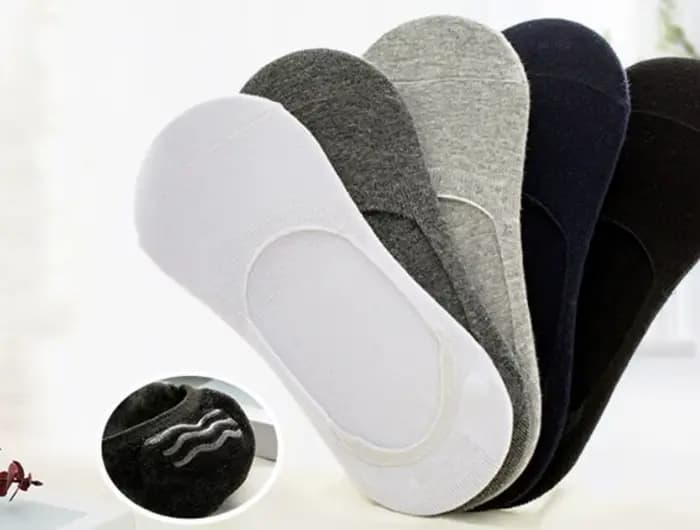 Lot de 10 paires de chaussettes pour hommes, respirantes, invisibles, en coton, coupe basse, décontractées, antidérapantes, de haute qualité