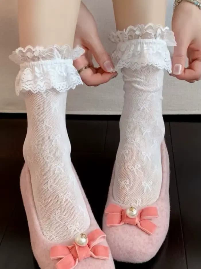 Chaussettes blanches pour femmes