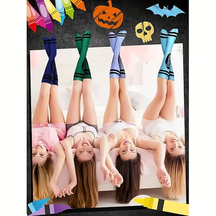 1 paire de chaussettes aux couleurs aléatoires