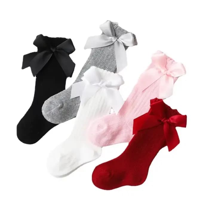 Chaussettes à gros nœud pour bébé