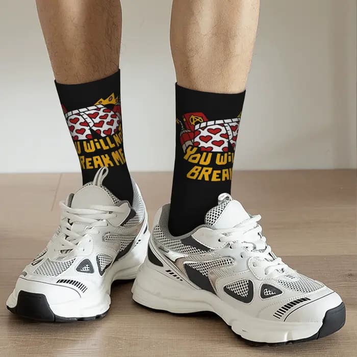 Funny Sock Dungeon Crawler Carl 1 Chaussettes pour hommes avec motif imprimé de qualité vintage, chaussettes fantaisie pour hommes